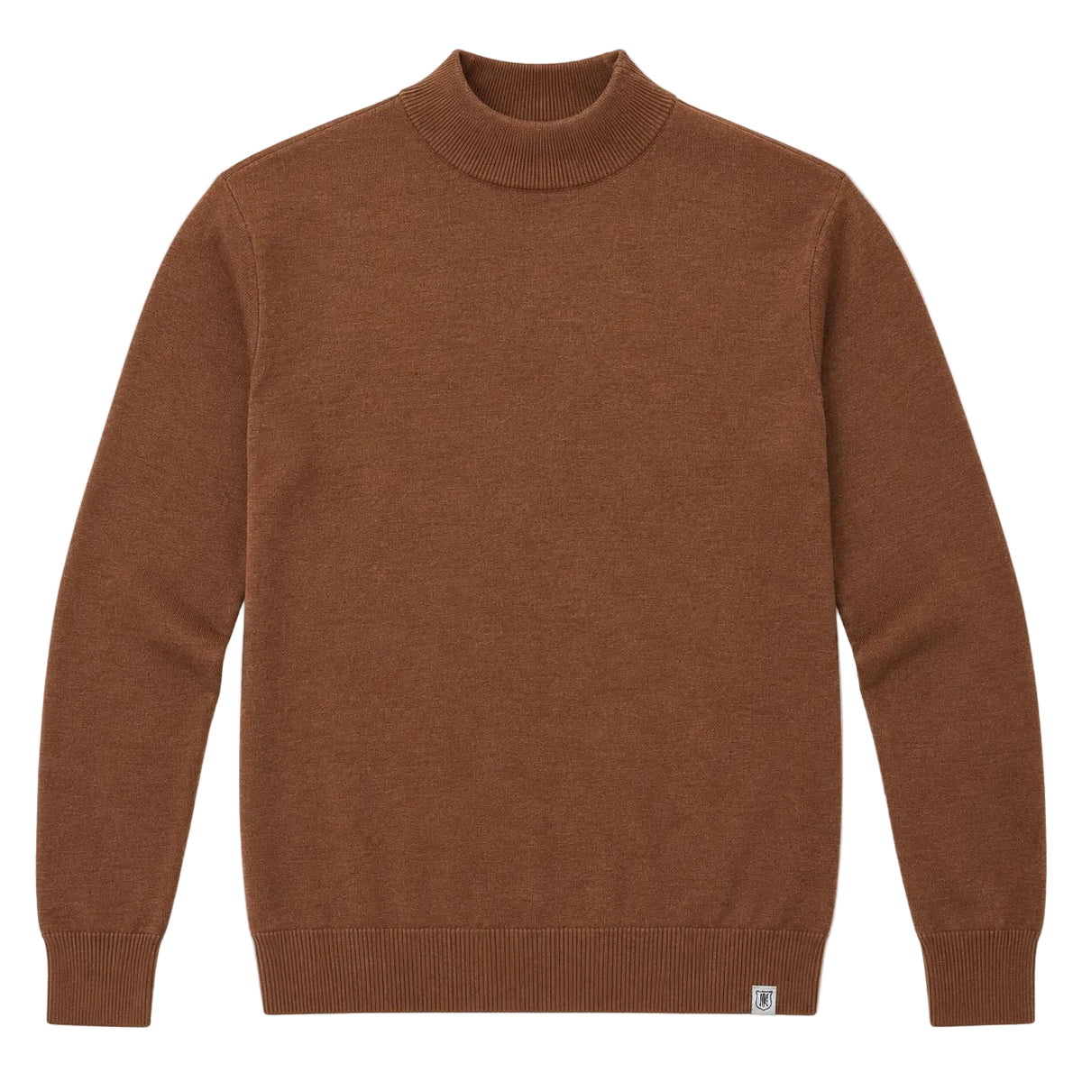 Stacy Adams - Men’s Mock Knit Mocha Sweater