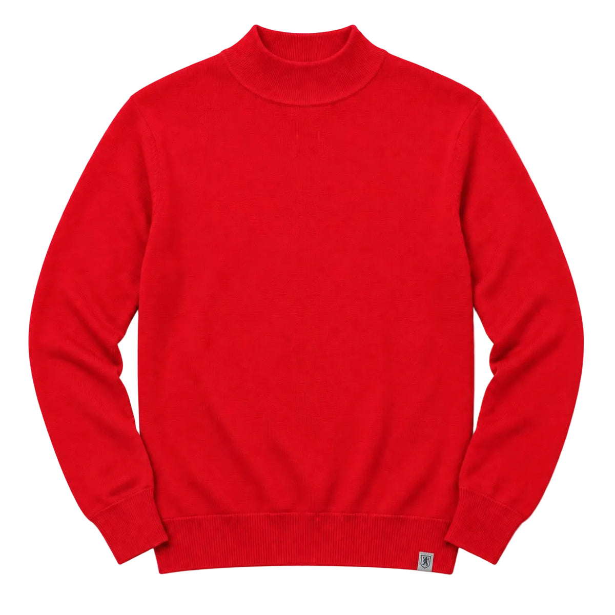 Stacy Adams - Men’s Mock Knit Red Sweater