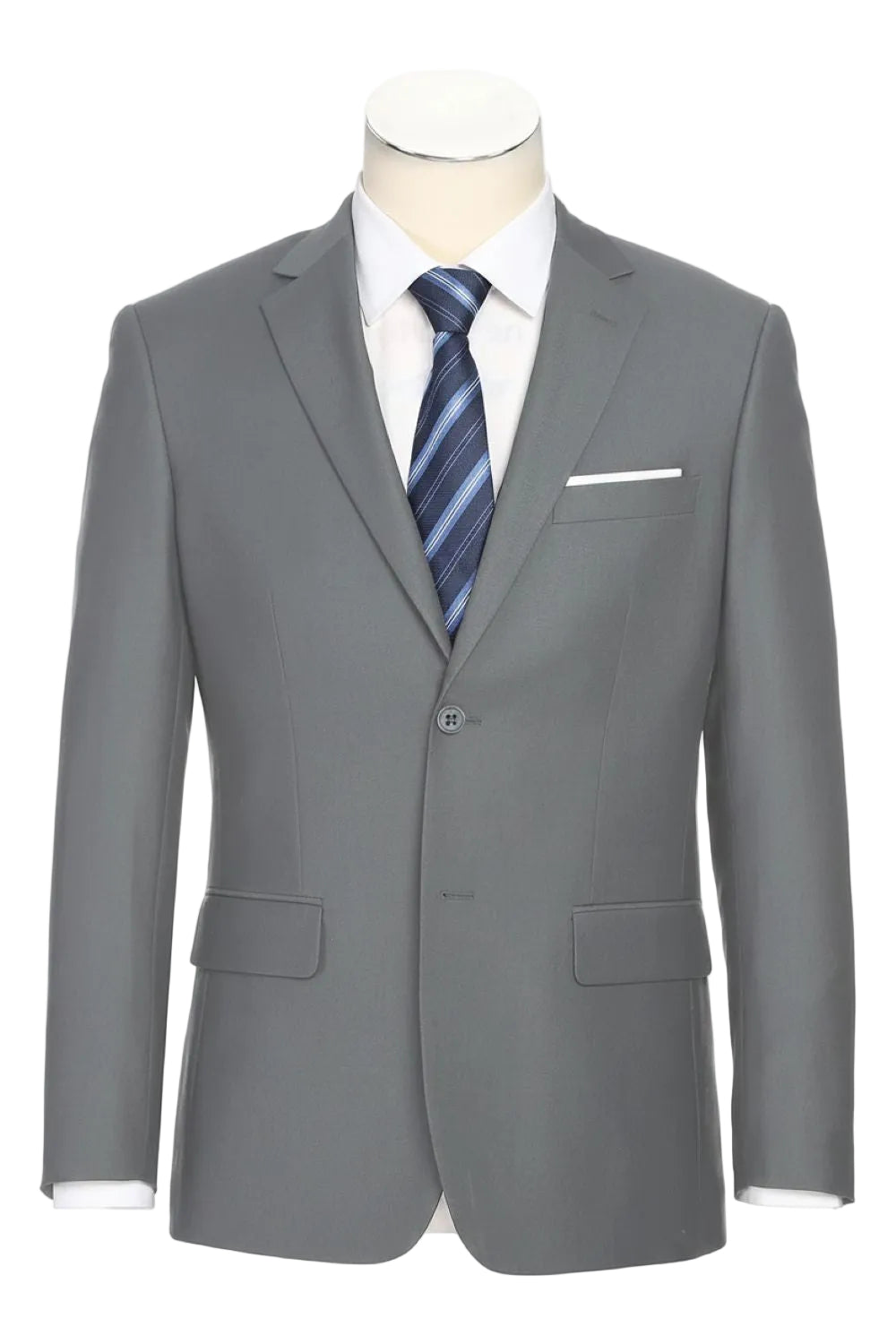 Men's Regular Fit Formal 2-Piece Suit - Light Gray