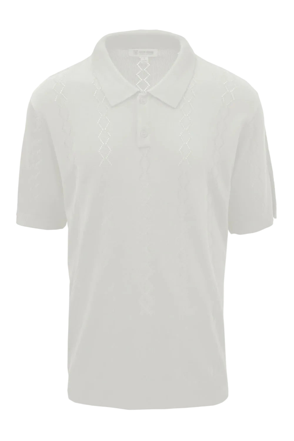 White polo shirt on a white background