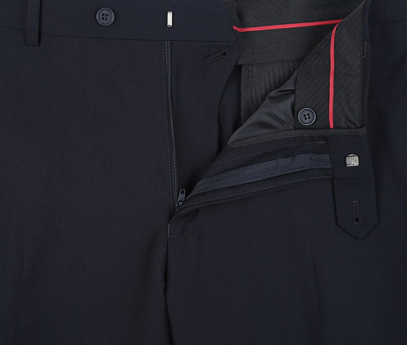 Vanderbilt Collection - Classic 2 Piece Suit 2 Buttons Regular Fit In Dark Navy