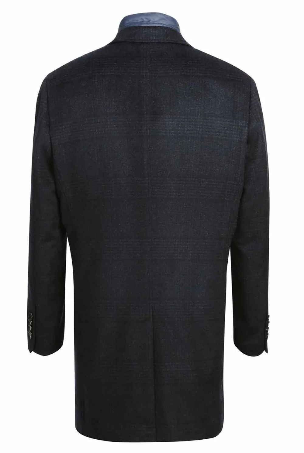 Dark gray overcoat on a white background