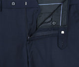 Bevagna Collection - Blue 100% Virgin Wool Regular Fit Pick Stitched 2 Piece Suit