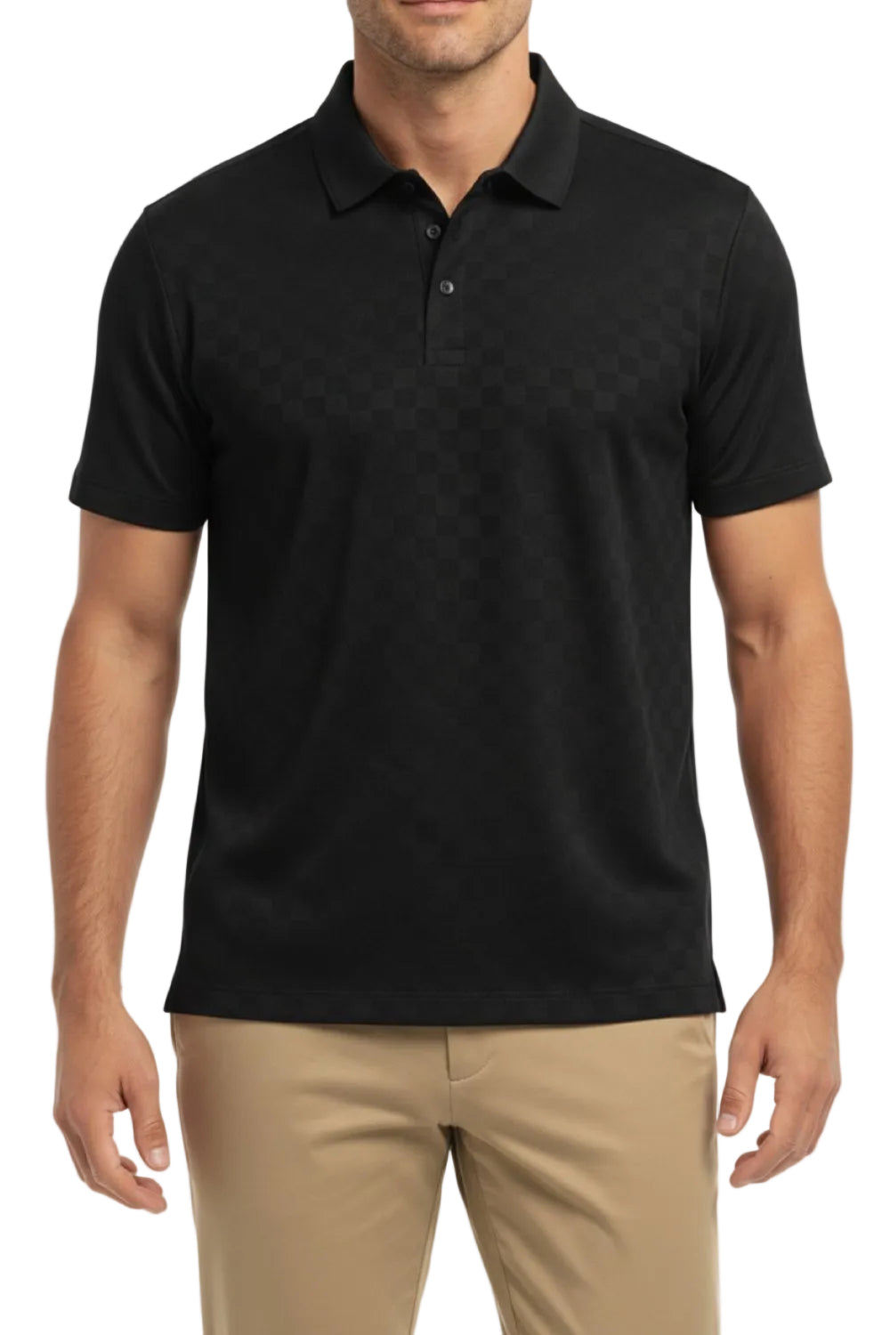 Men's Stretch Polo Shirt - Black