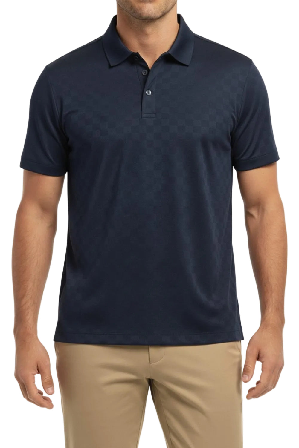 Men's Stretch Polo Shirt - Navy