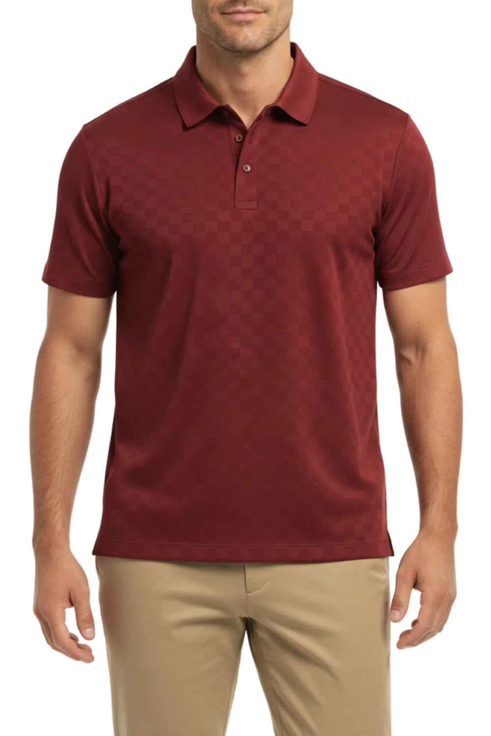 Men's Stretch Polo Shirt - Red
