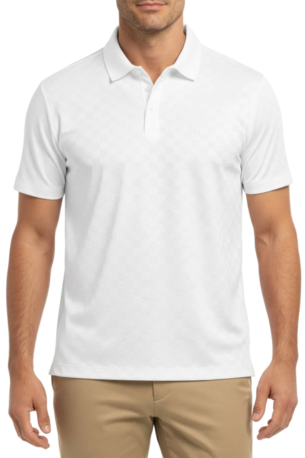 Men's Stretch Polo Shirt - White