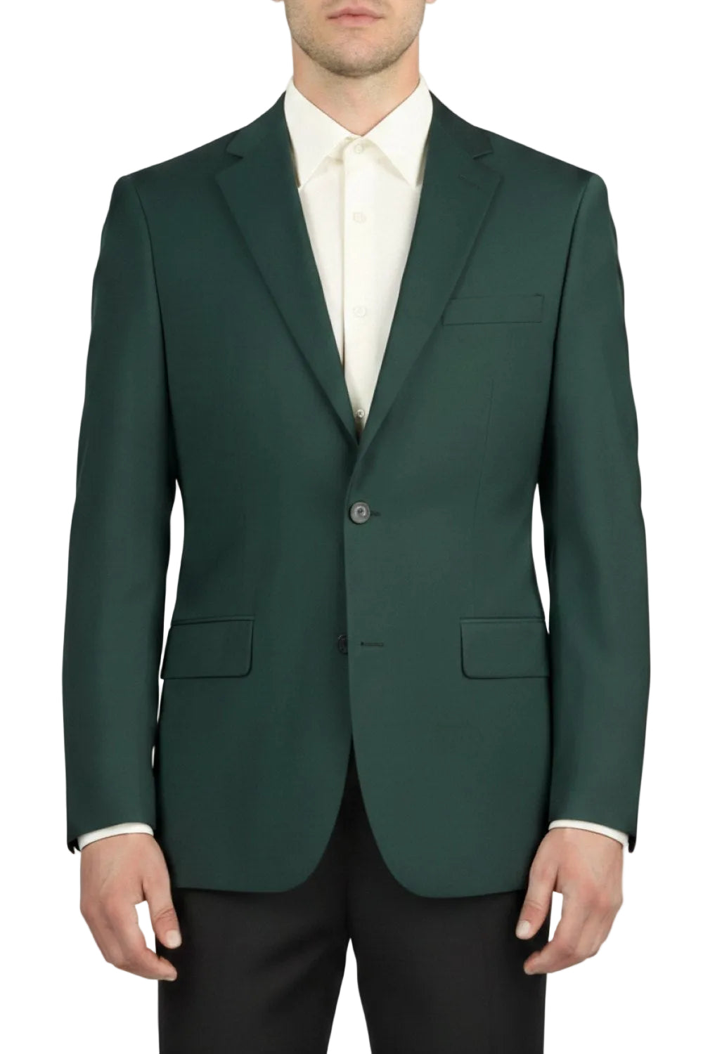 Hunter Green Slim Fit 2 Button Blazer