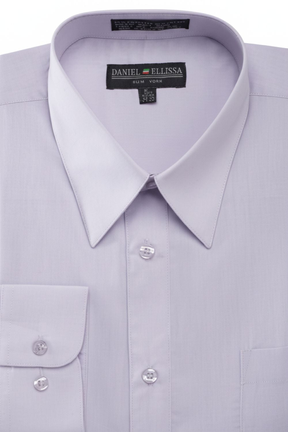 Basic Dress Shirt Convertible Cuff Regular Fit in Lilac