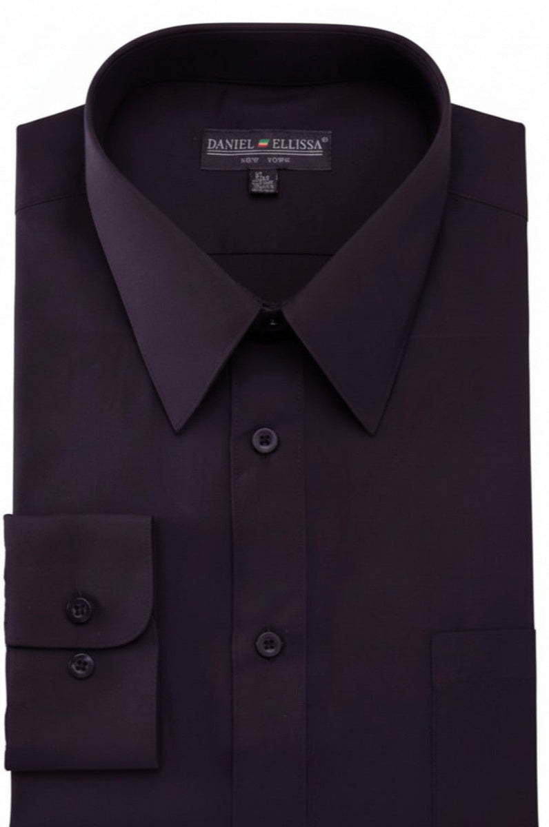 plum dress shirt Kimes Womens Linville Coolmax Solid Plum Button Down Shirt