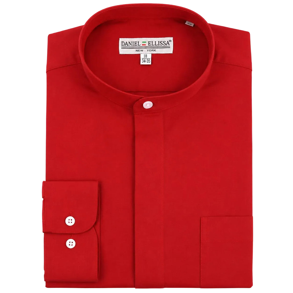banded collar dress shirts Men's Patrick James Shirt, White, XXL Total Stretch lets you move freely in any direction Ladies Banded Collar Broadcloth Shirt