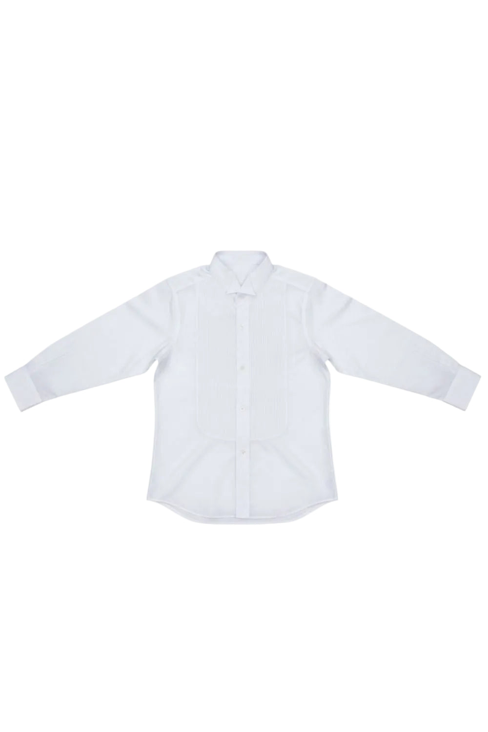White dress shirt on a white background