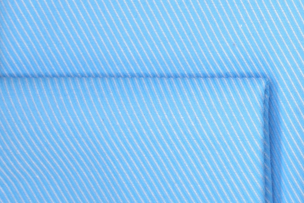 swatch Aqua Pin Striped Dress Shirt Set with Tie and Handkerchief