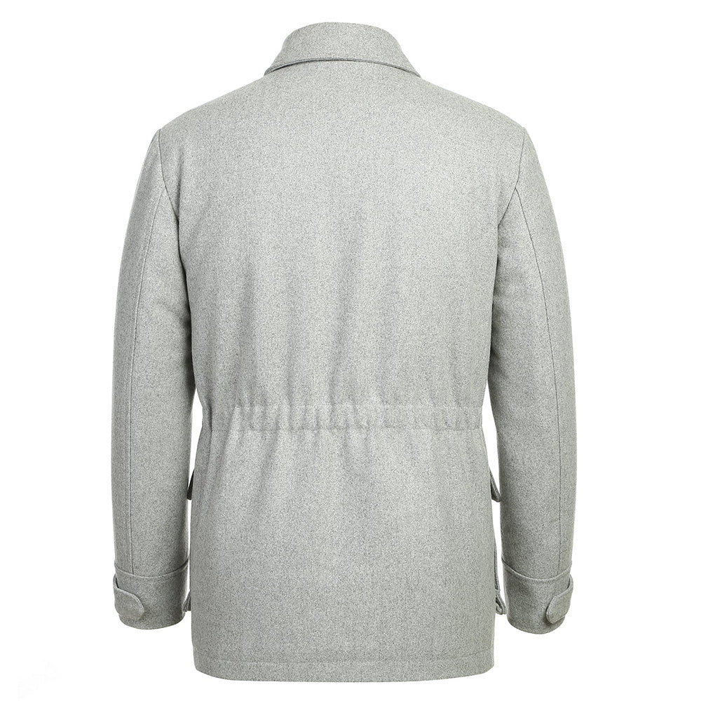 English Laundry - Manteau court gris en laine mélangée coupe slim