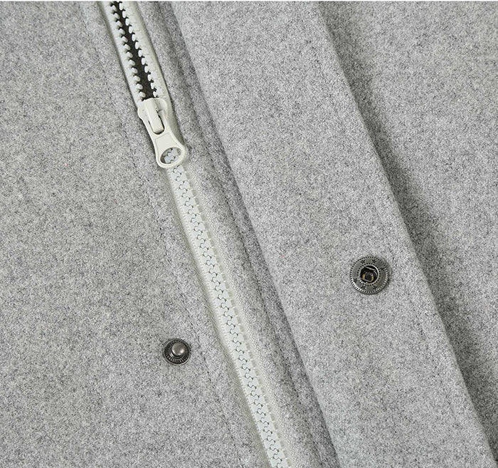 English Laundry Gray Slim Fit Wool Blend Short Coat