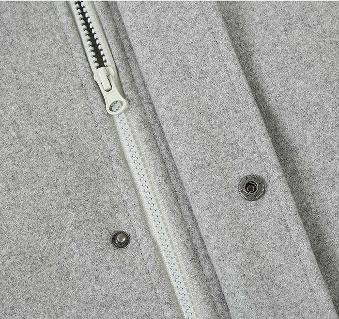 English Laundry - Manteau court gris en laine mélangée coupe slim