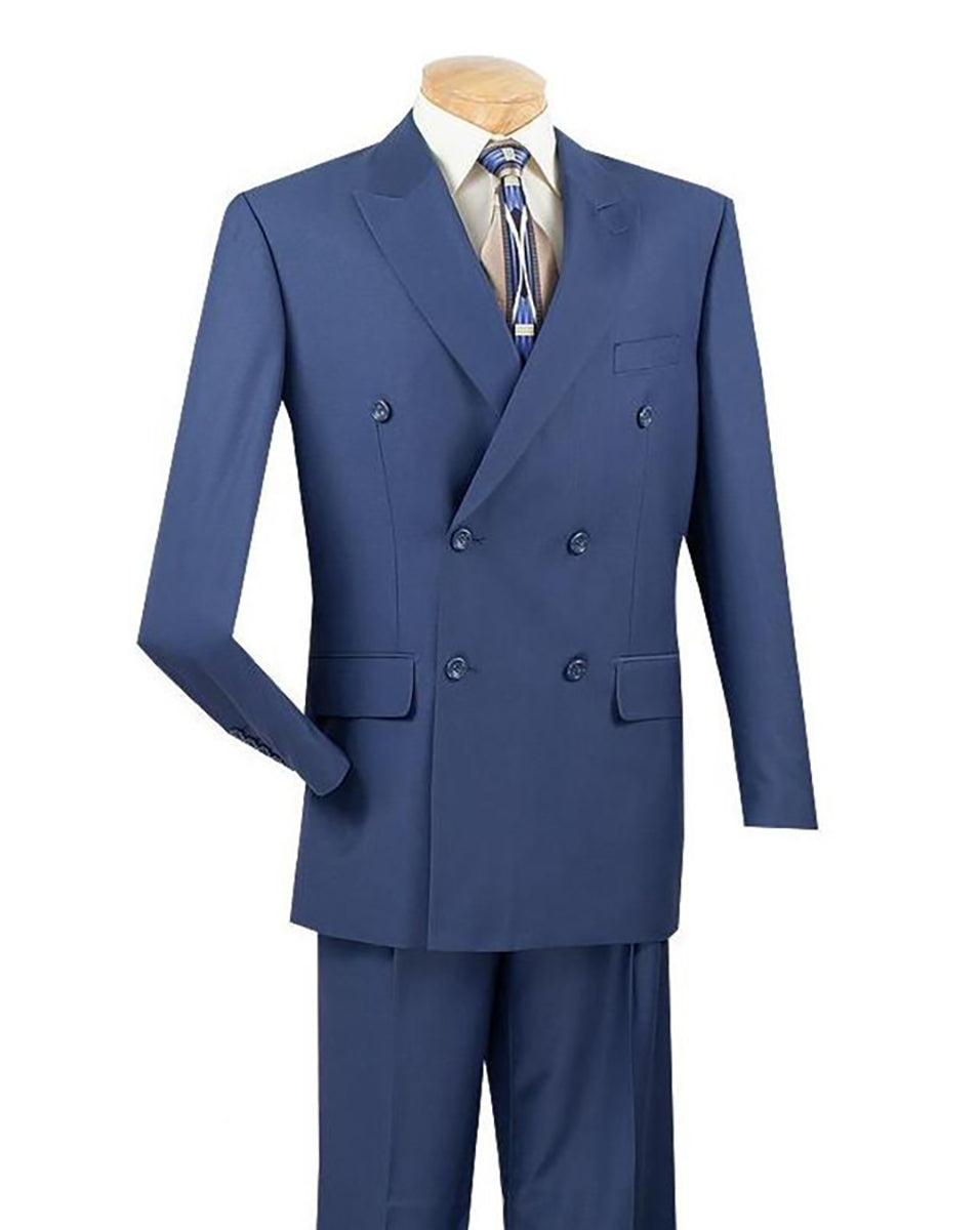 Blue Double Breasted Suit - Ramses Collection | SUITS OUTLETS | Suits ...