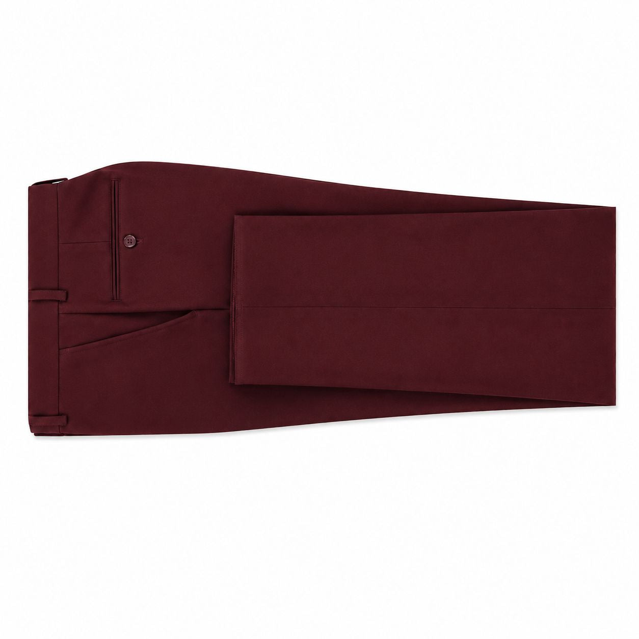 Pantalón de vestir color gris oscuro, pierna regular, parte delantera plana, predobladillo