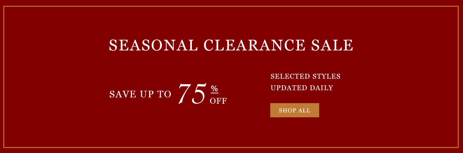 seasonal clearance suit sale