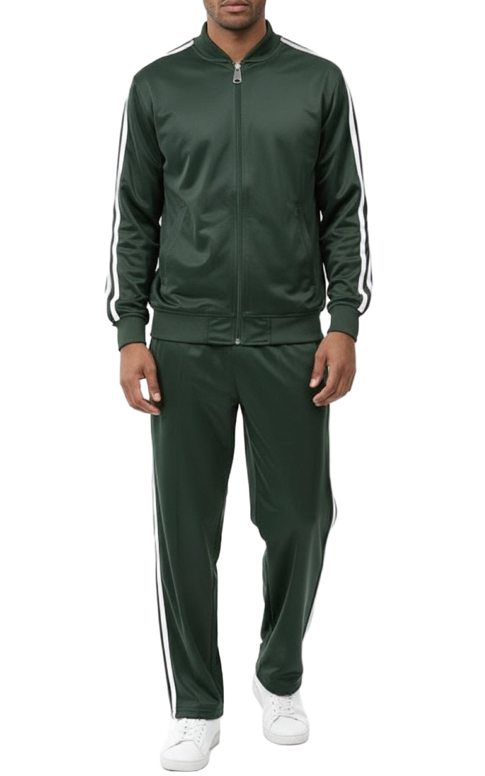 Men's Casual Jogging Set 2 Piece in Hunter Green