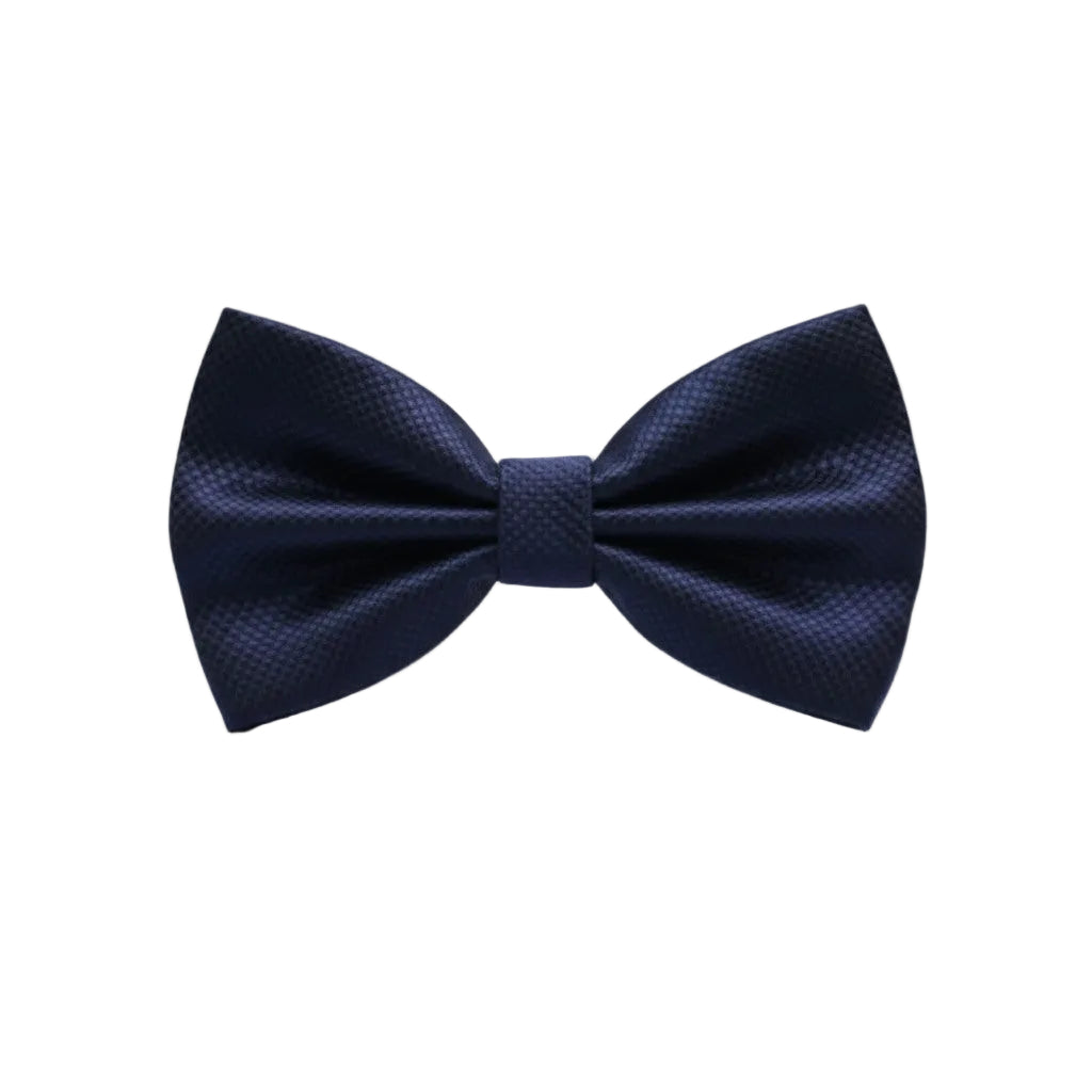 Navy Textured Bow Tie