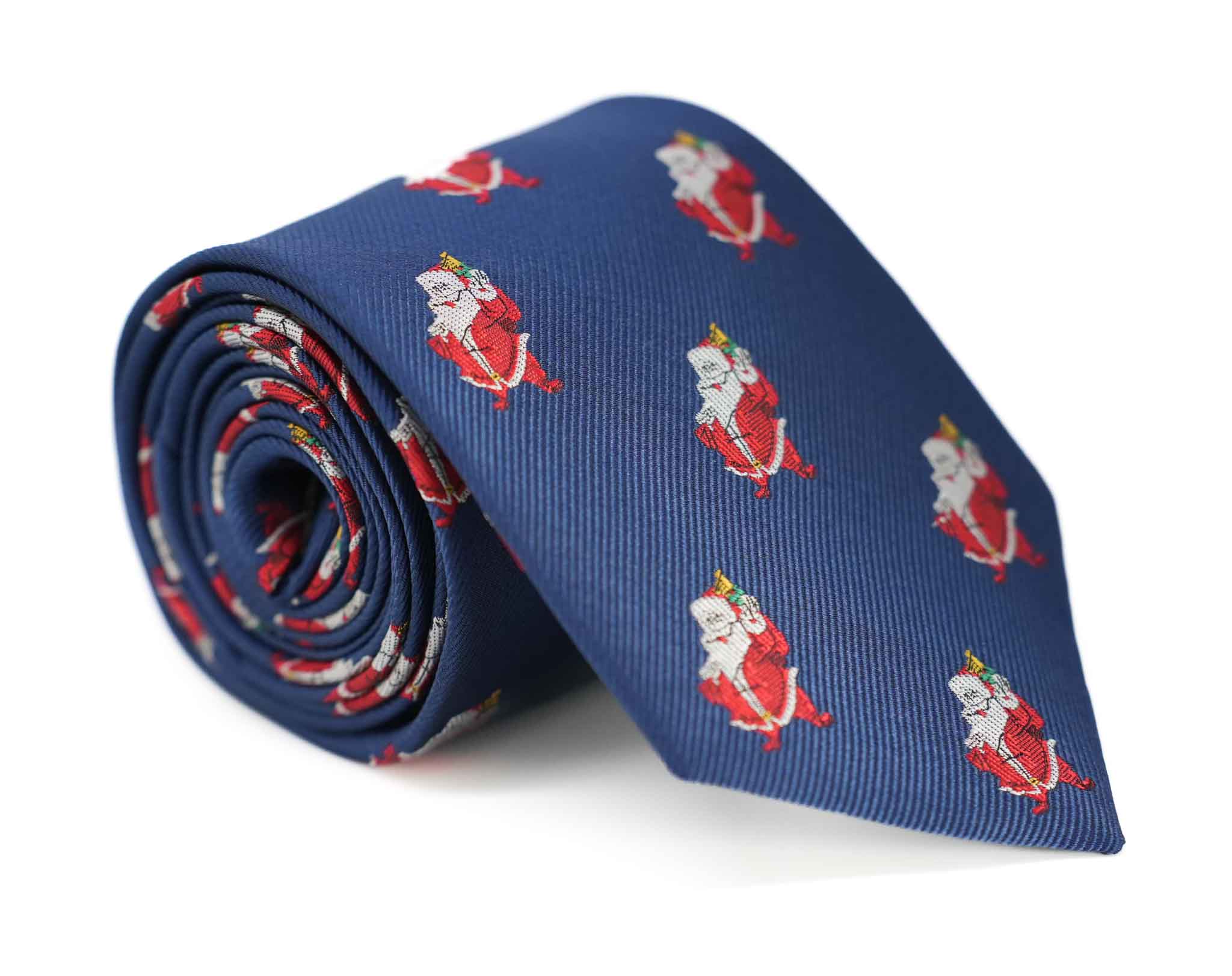 Blue Santa Claus Holiday Edition Men's Neck Tie