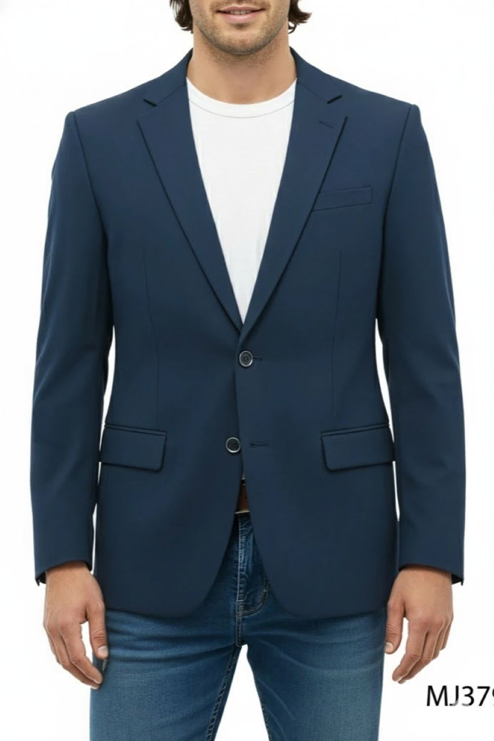 Indigo Slim Fit 2-Button Jacket
