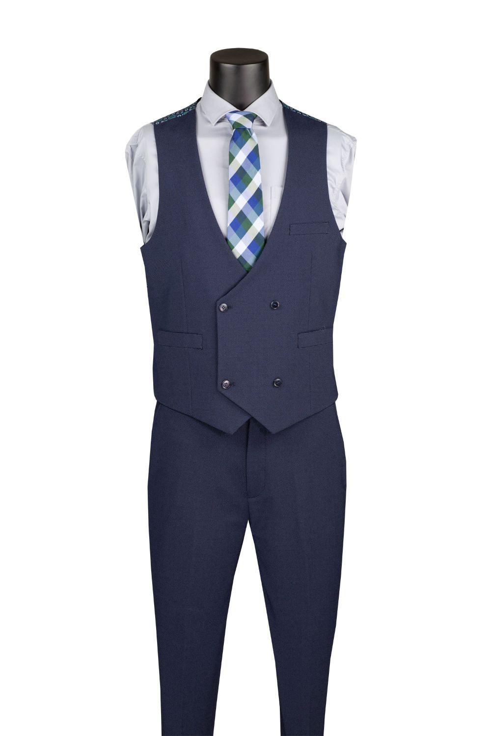 Costume 3 pièces marron clair coupe moderne avec gilet et pantalon à taille réglable