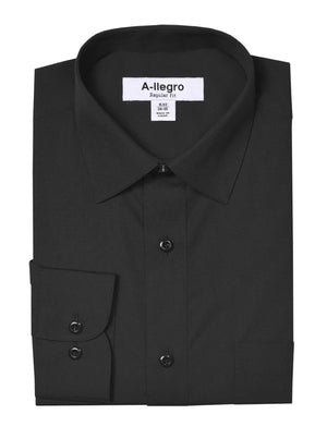 Classic Regular Fit Cotton Convertible Cuff Dress Shirt White R-S100 main image 0