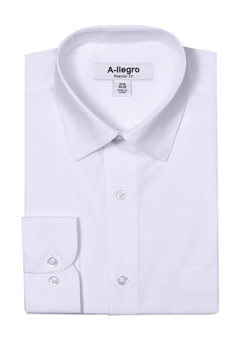 Classic Regular Fit Dress Cotton Shirt In White