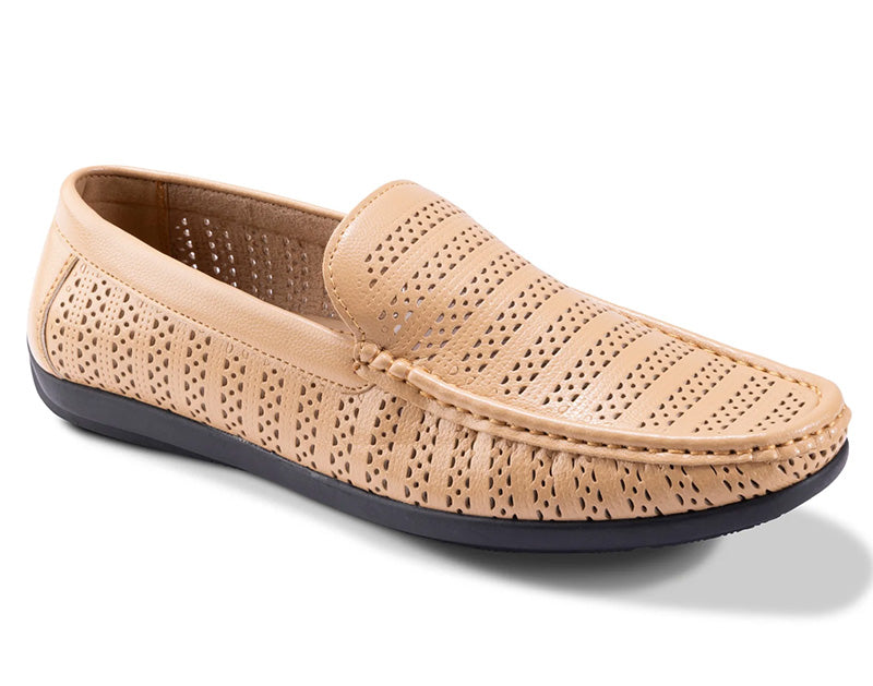 Tan Lightweight Casual Ventilated Driving Loafer