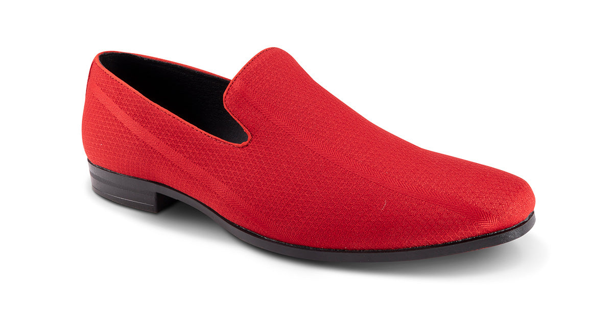 Mocassin tendance pour homme en rouge