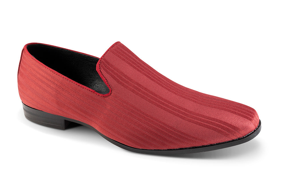 Rhubarb Red Vertical Pattern Loafer