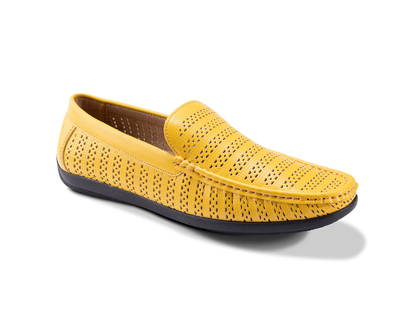 Canary Yellow Lightweight Casual Ventilated Driving Loafer