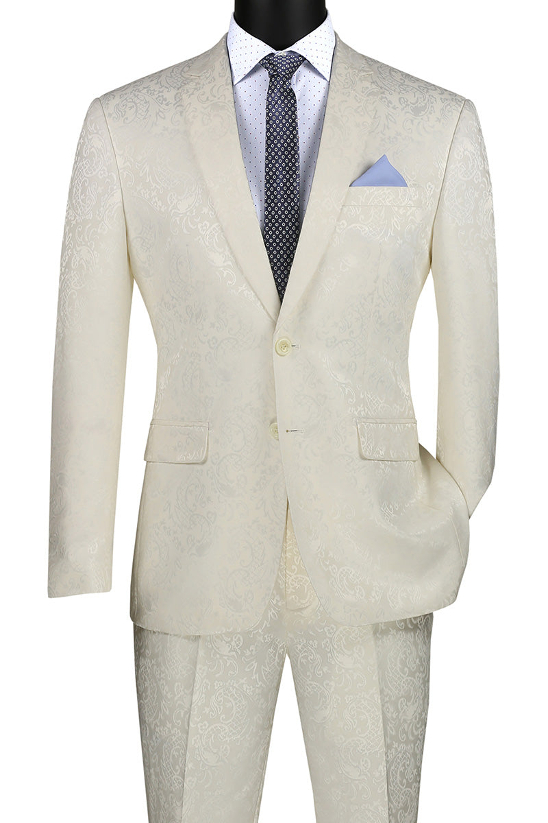 Ivory two-piece suit