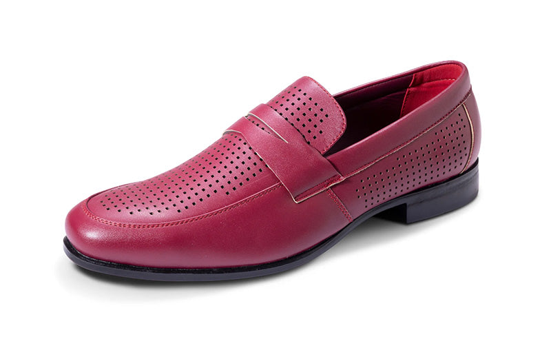 Burgundy Casual Summer Loafer