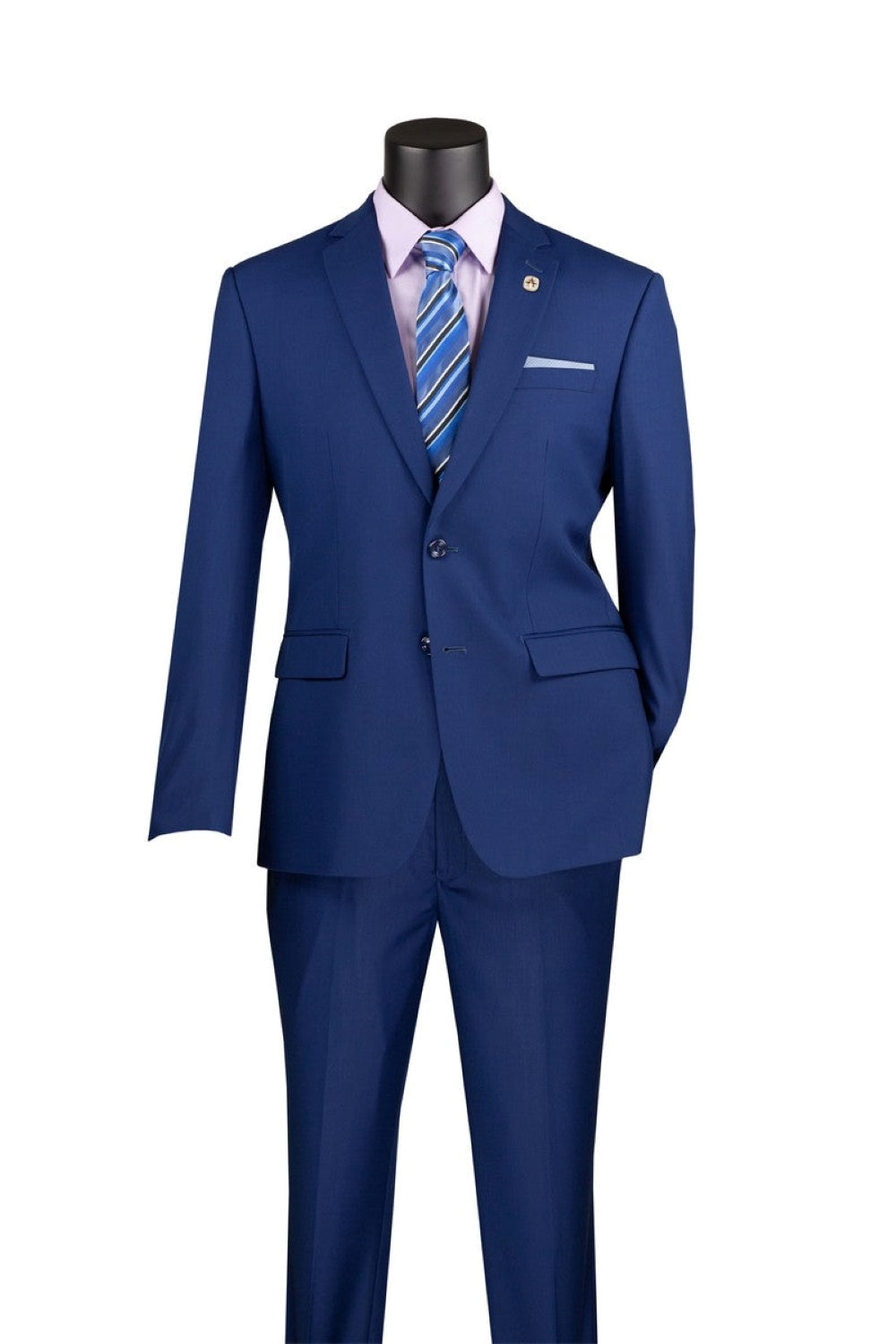 Mens Ice Blue Suit - 2 Button Suits main image 0