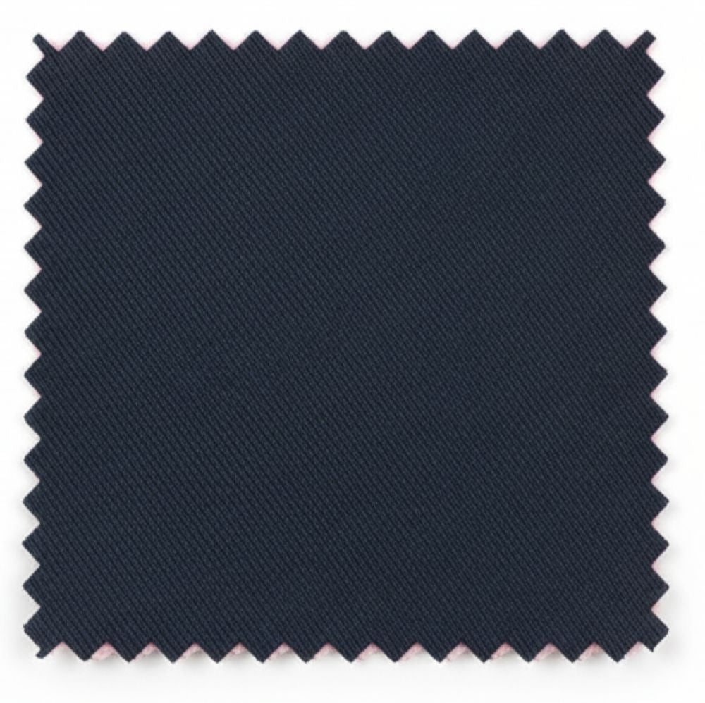 Solid navy Renoir Vanderbilt Collection Classic 2 Button Regular Fit 2 Piece Suit.