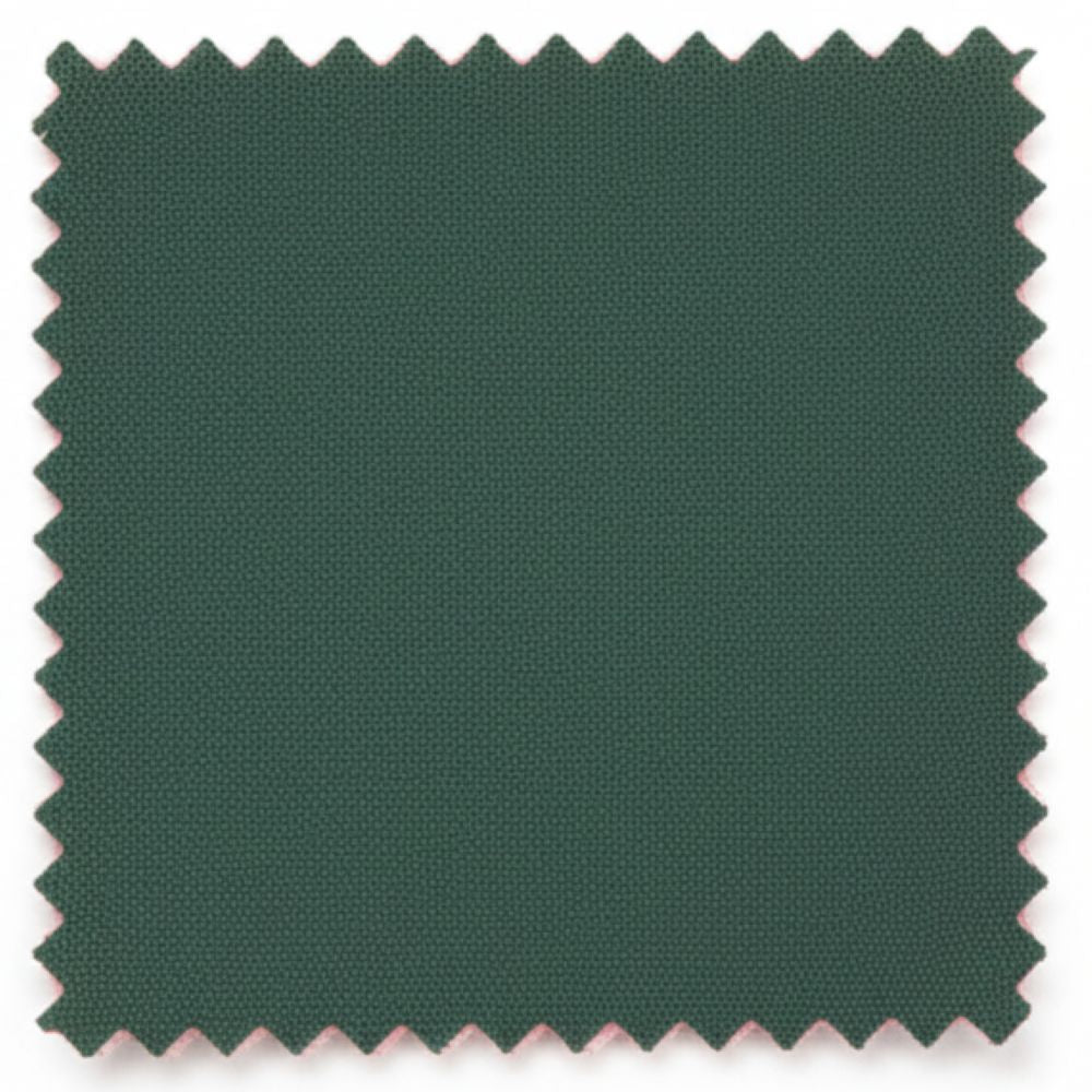 Solid green fabric swatch on a white background