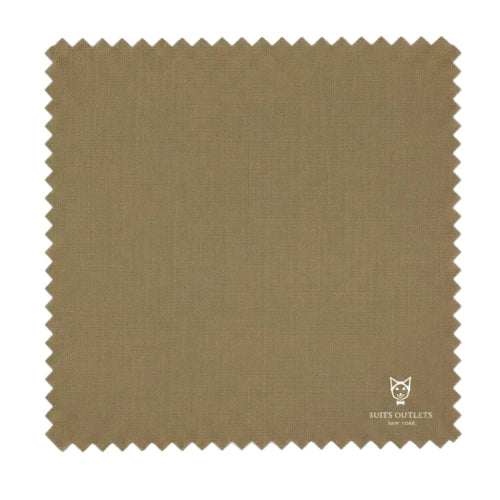 Taupe textured weave suit fabric swatch from Monte Carlo Collection