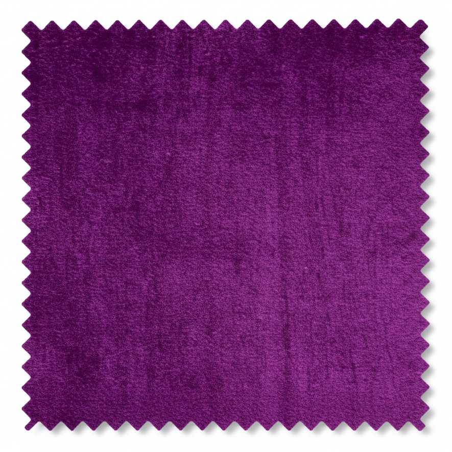 Swatch of velvet purple fabric