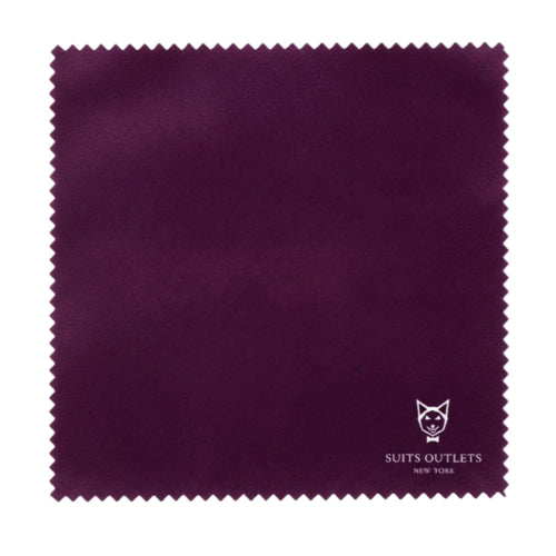 Purple velvet fabric swatch for men's slim fit sport coat