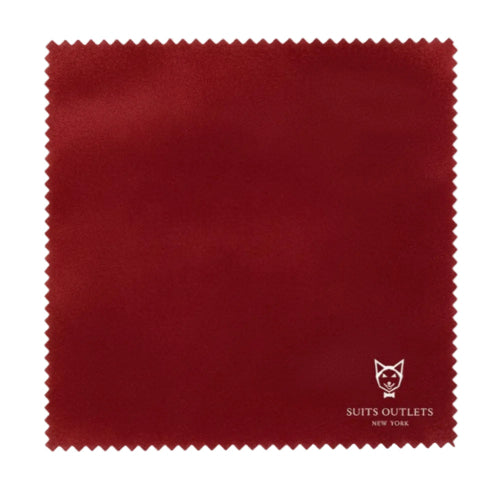 Red velvet fabric swatch for men's slim fit sport coat