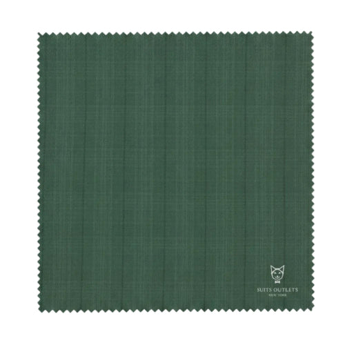 Vinci Pompey Collection men's Forest Green Glen Plaid dress suit jacket, 2-piece regular fit.