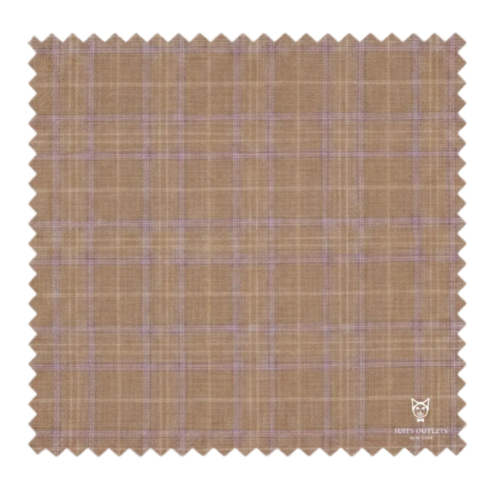 Alexander Collection - Traje azul de 2 piezas con doble botonadura y corte estándar a cuadros Glen