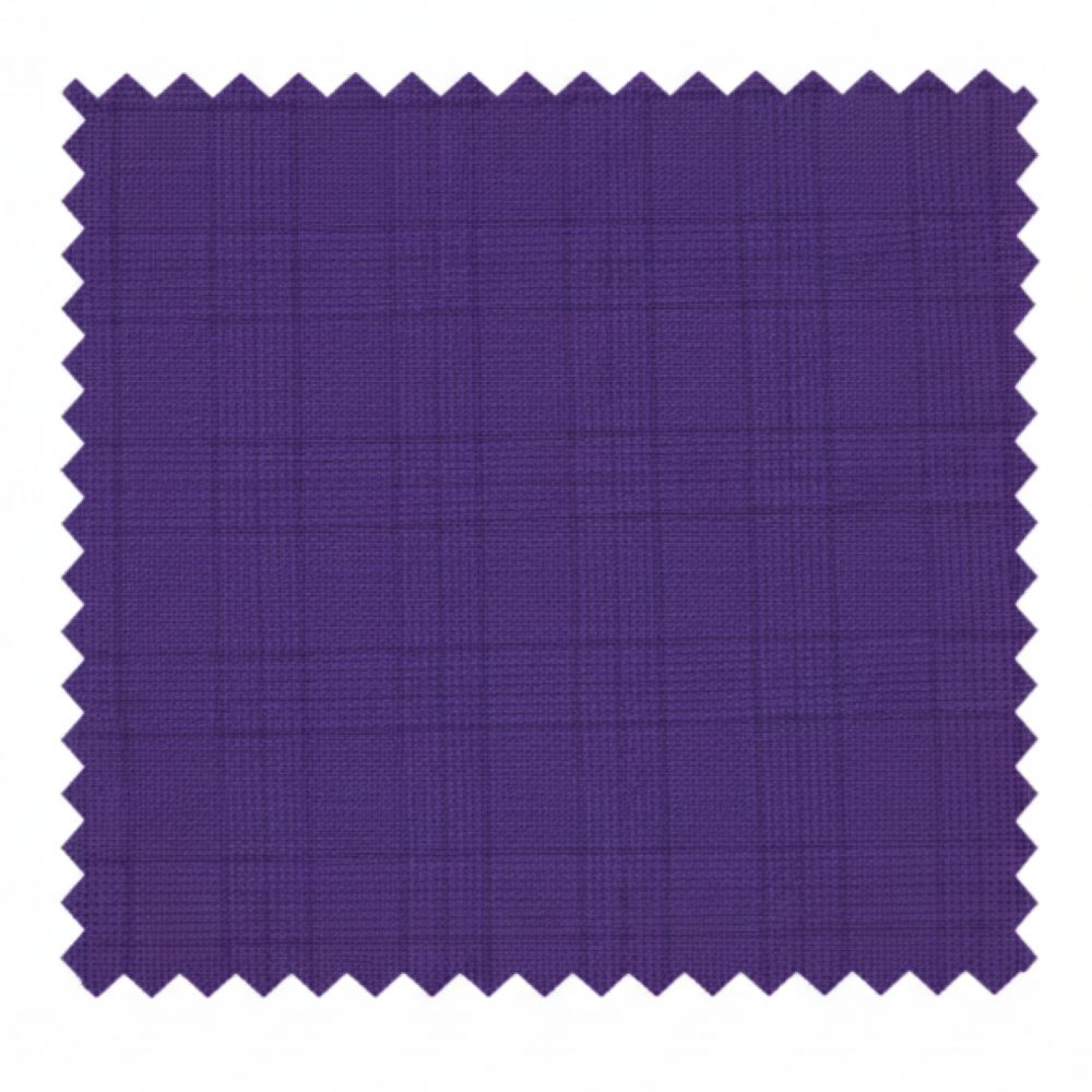 Vinci Catania Collection Modern Fit purple windowpane 2 piece suit jacket with a checkered pattern.
