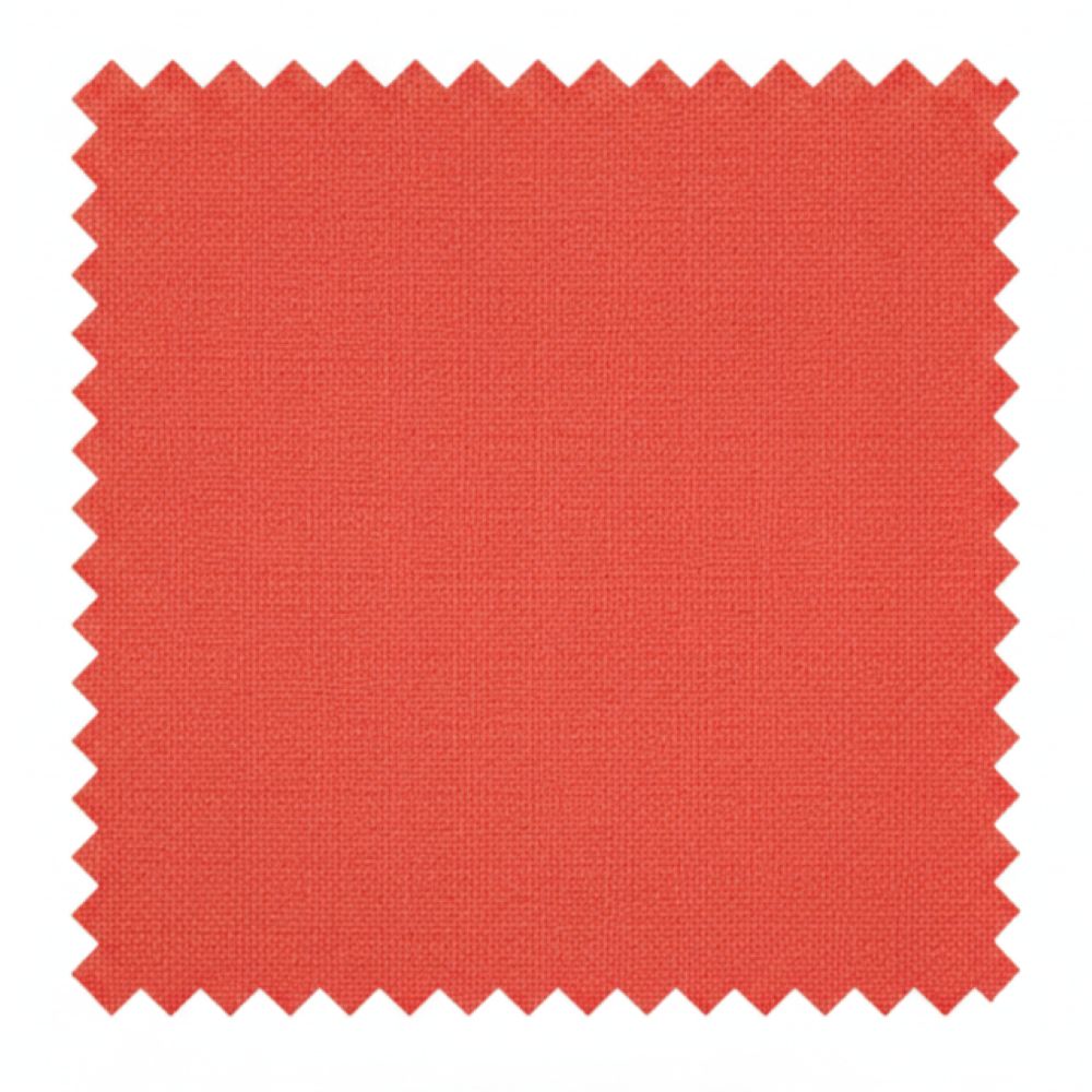 Red fabric swatch on a white background