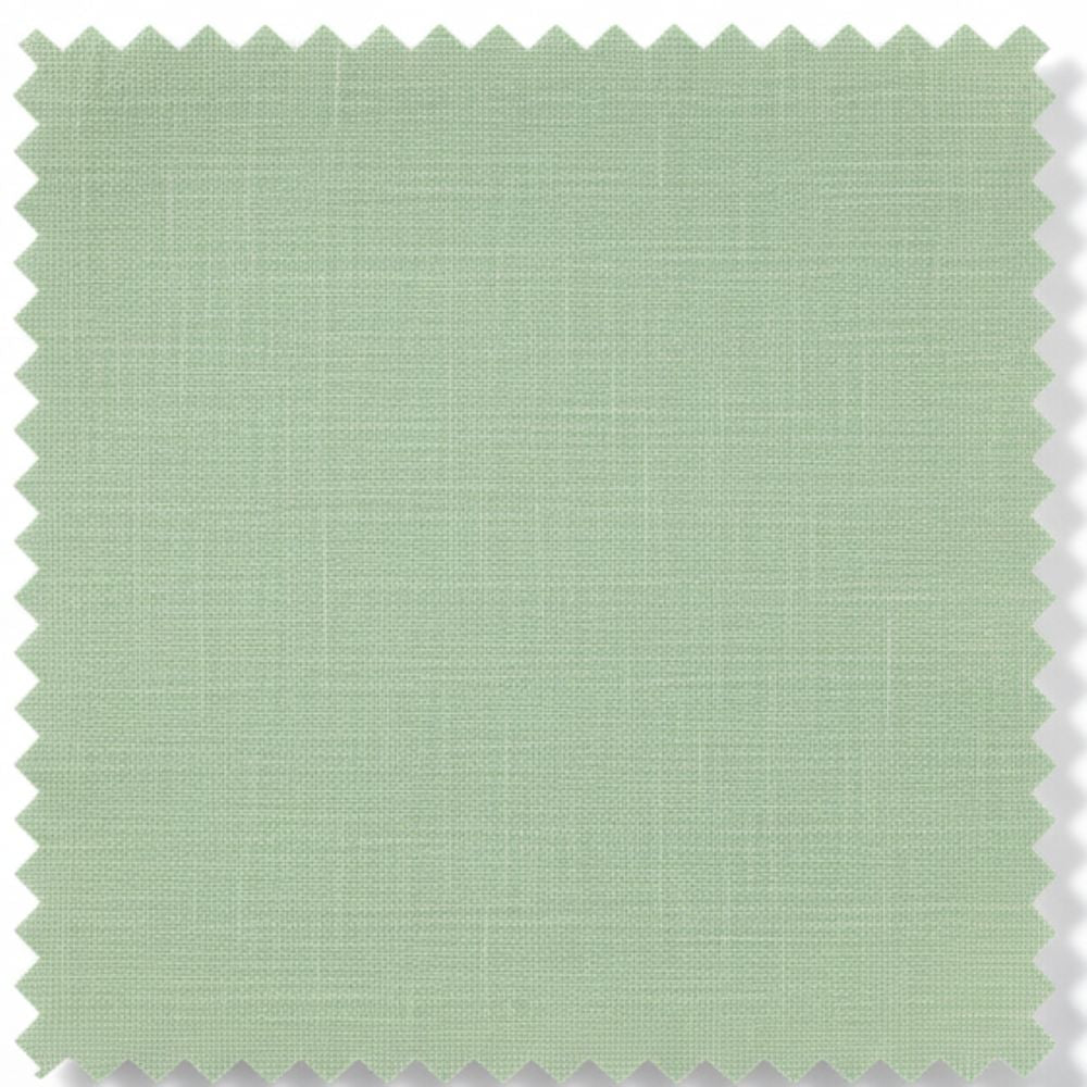 Swatch of light green fabric with a subtle pattern