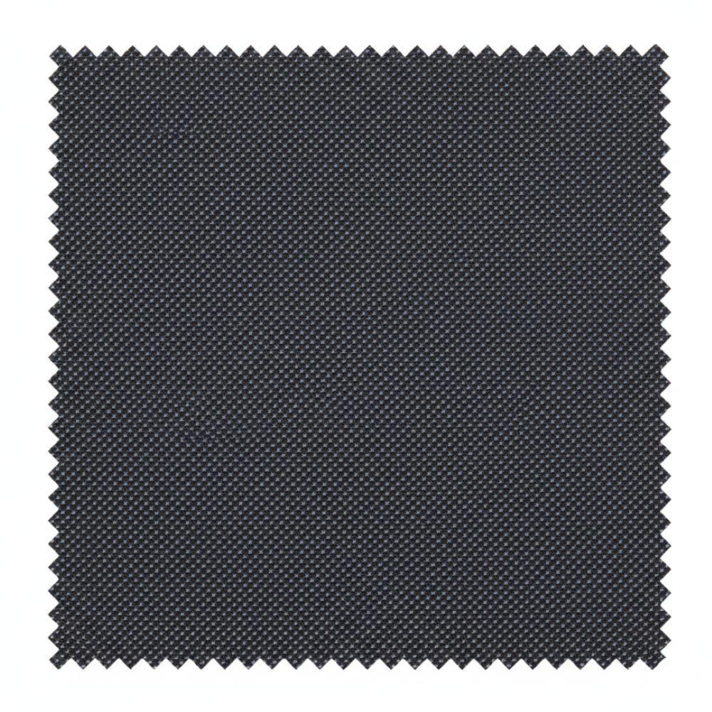 Black woven fabric swatch on a white background