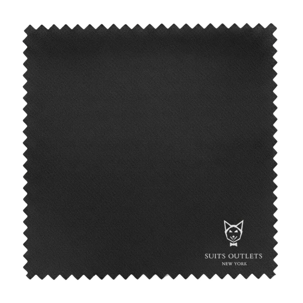 Black Modern Fit 3 Piece Suit with Vest and Adjustable Waistband Pants